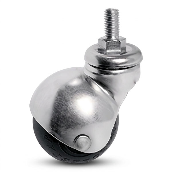 Tellure Rota Ruota Serie 33 in Gomma Supporto Rotante Codolo Filettato